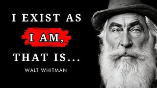 20 Inspirational  Walt Whitman Quotes on Life's Journey