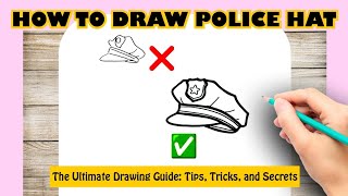 How to draw POLICE HAT Easy for kids