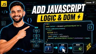 How to Create a JavaScript Calculator | Adding Logic & DOM Manipulation Tutorial