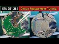 Circuit Replacement For ETA 251.264 ETA 251.262 Chronograph Swiss Movement | SolimBD