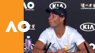 Rafa's fun with snoozing reporter | Australian Open 2019