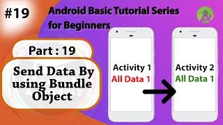 19. Demo App to Send the data by using Bundle Object in Android App | Part: 19