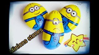 Painted Rocks| Part-2 | Minions Stones | DIY Painted Rock Art| Stone Painting| Arty-crafty