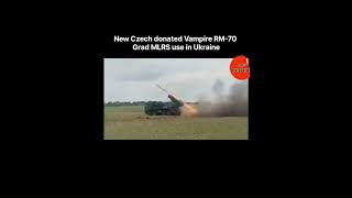 Czech donated Vampire RM-70 Grad MLRS use in Ukraine