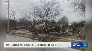 Two Abilene homes destroyed by fire Sunday