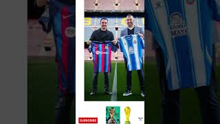 FC Barcelona & Espanyol coaches meet before derby #fcbarcelona #espanyol #shorts #short #shortvideo