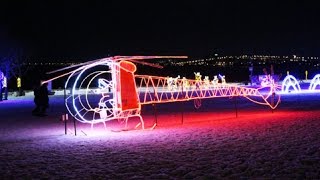 Christmas lights display at Lakeside Festival of Lights in Burlington 2016