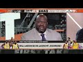 Shaq in shock after Hollins says neither Kobe nor MJ can fill LeBron’s shoes  First Take