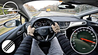 OPEL ASTRA K 1.2 TURBO TOP SPEED DRIVE ON GERMAN AUTOBAHN 🏎