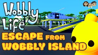 Wobbly Life Gameplay #8 : ESCAPE FROM WOBBLY ISLAND | 3 Player Co-op