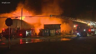 Lumber yard fire ruled arson