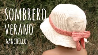 🌞 COMO TEJER SOMBRERO VERANO SÚPER FÁCIL 🌞 TODAS LAS TALLAS | Ganchillo - Crochet | Lanas y Ovillos