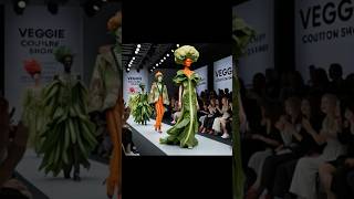 Hybrid Human Vegetables Rock the Ramp | Bizarre Fashion Show Walk! | #shorts #shortvideo  #cute