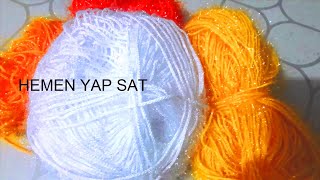 BİR GÜNDE 20 TANE YAPIN SATIN .TIĞ ÖRGÜ MODELLERİ tığ işi DEKORATİF SÜSLEMELER DIY easy knitting