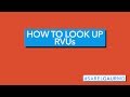 How to look up RVU values and CPT codes