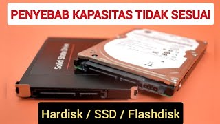 KAPASITAS SSD TIDAK SESUAI - KAPASITAS HARDISK TIDAK TERBACA SEMUA