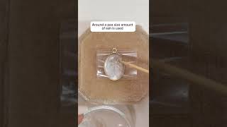 A necklace created from cremation ashes 🩷 #petalsandkeepsakes #cremationjewelry #ashesring #ashes
