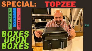 TOPZEE Dual Zone 11QT Air Fryer, Caraway Vegetable Peeler, ZLemma 12\