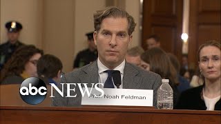 Noah Feldman delivers opening statement at impeachment hearing l ABC NEWS