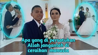 Pernikahan  Suci Berto dan Julia di Gereja St. Familia Wae Nakeng. Ada suara yang tidak di inginkan.