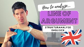 English - analysis of line of argument / structure - explained in German - upper secondary school...
