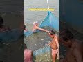 removing plastic from fishing net shorts