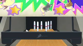 あつまれBOWLING：キャンドルピンボウリング通し　スコア84スペア0回　スペアのあとの本数が少なすぎる(´；ω；`)あ、出てなかった　 #あつまれBOWLING #キャンドルピンボウリング