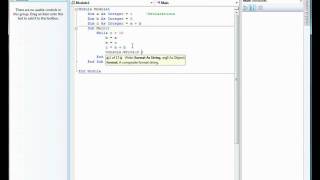 Tutorial 1 - Visual basic 2008 - Console Application - Fibonacci Numbers