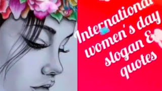 International women's day quotes and slogan in hindi/अंतर्राष्ट्रीय महिला दिवस स्लोगन