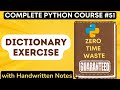Python Dictionary Practice Exercise | Python Tutorial - #51