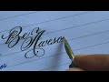 super satisfying calligraphy l modern script copperplate calligraphy