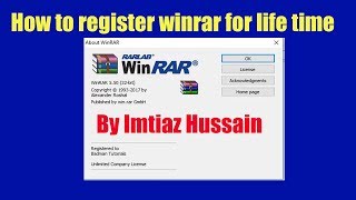 How to register winrar for life time