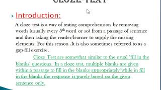 ENGLISH SPECIAL COURSE FOR SSC CGL (TIER-1) Topic:(Cloze test -part-1)