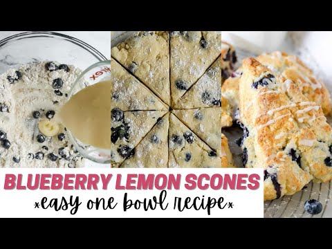 Lemon Licorice Blueberry Scones Recipe