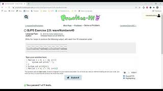 Exercise 2.9 (waveNumbers40) Java Tutorial || Practice-It