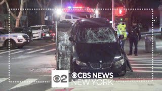 Pedestrian, cyclist struck by car overnight in Bed-Stuy, Brooklyn