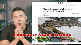 Canadian Man Arrested In Delhi Airport For Smuggling Crocodile Skull | Wildlife Trafficking Update