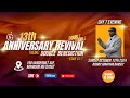 13th Annual Anniversary Revival | Dimanche 13 Octobre 2024 | Norwood Church of God | Day 7 Evening