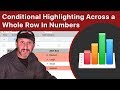 Use Conditional Highlighting Across a Whole Row In Numbers
