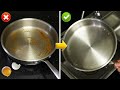 How to Clean for  Burnt Pan Using Egg peels Easily? #Shorts