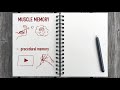 The concept of the MUSCLE MEMORY for improving drawing skills