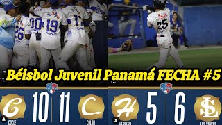 Resumen y Tabla de Posiciones Beisbol Juvenil Panamá🇵🇦 2025⚾Fecha 5 | Se Acabó el INVICTO de Herrera