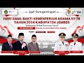 HARI AMAL BHAKTI KEMENTERIAN AGAMA RI KE-78 TAHUN 2024 DI KABUPATEN JEMBER