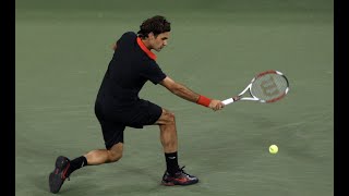 Roger Federer Flick Winner vs Soderling (2009 US Open Tennis QF)