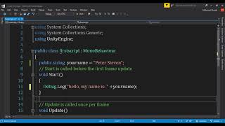Unity C# Beginner Tutorials- Exposing Properties on the Unity inspector #2