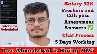 Ttec Ahmedabad is Hiring For Chat Customer Service Representative| Work from Home | Salary 32K |