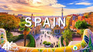 Spain 4K -The Most AMAZING Places of Spain - Scenic Relaxation Film With Calming Music ( 4K Video )