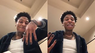 nbayoungboy ends live after noticing 200K people was on his live 🤣