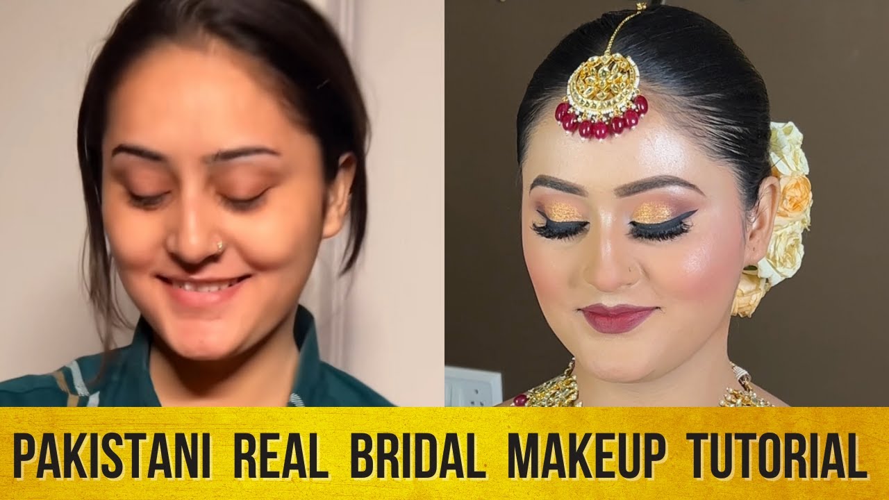 Pakistani Bridal Makeup Before And After Anisha Siddique