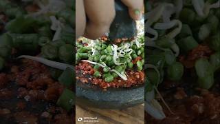 MENU BOROS NASI.... PADAHAL SESIMPEL INI... SAMBAL MENTAH KACANG PANJANG TAOGE